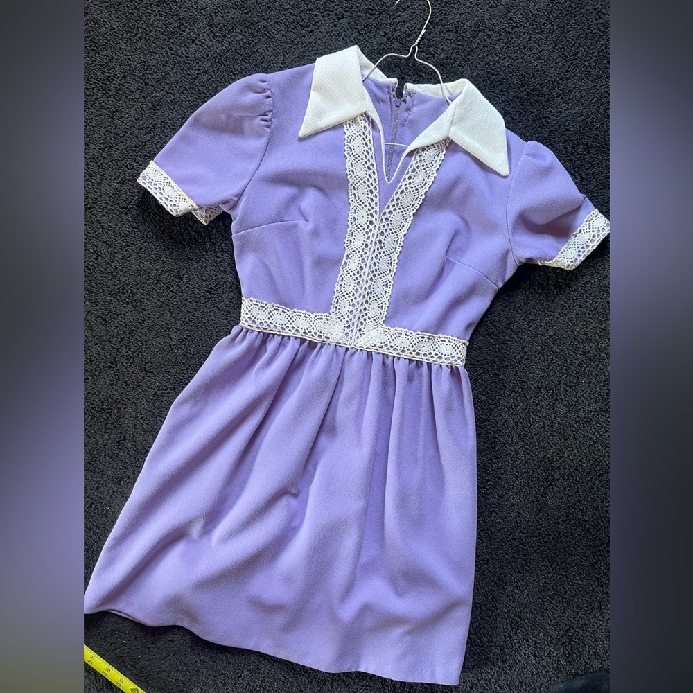 Lavender vintage girls dress